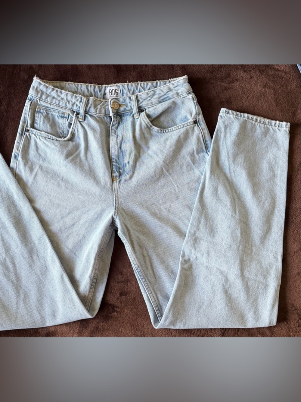 Urban Outfitters BDG Light Wash Boyfriend Jeans - Pale Blue